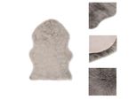 Vidaxl Tappeto 60X90 Cm Pelle Di Pecora Artificiale Grigio Chiaro - Tappeti