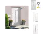Vidaxl Porta D'ingresso In Alluminio E Pvc Bianco 100X210 Cm - Porte D'ingresso