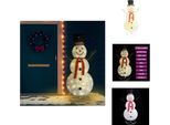 Vidaxl Led Pupazzo Di Neve Natale In Tessuto 180 Cm - Illuminazione Natalizia