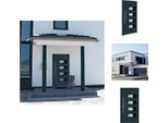 Vidaxl Porta D'ingresso Antracite 100X200 Cm Alluminio E Pvc - Porte D'ingresso