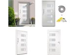 Vidaxl Porta D'ingresso In Alluminio E Pvc Bianco 110X210 Cm - Porta D'ingresso - Porte D'ingresso - Porte - Porte