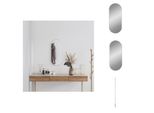 Vidaxl Specchio Da Parete Argento 70X30 Cm Ovale - Specchio
