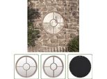 The Living Store Specchio Da Giardino Sabbia 60X4 Cm Rotondo In Ferro