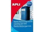 Apli Confezione Da 20 Fogli Di Etichette 105X148Mm Laser/Fotocopiatrice Bordi Dritti Poliestere Bianco