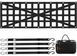 Rete Per Portellone Posteriore Vevor, 137 X 46 Cm, Rete Per Pianale Di Camion Con 4 Cinghie Telescopiche Regolabili, Design Con Rinforzi Incrociati, Estensibile E Resistente