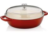 Kela Hluboká PáNev Litinová Calido 28 Cm 3,8L čErvená KL-11964