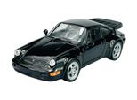 Welly Porsche 911 964 Turbo Nero 1:24 Modello Di Auto In Scala 24023