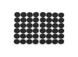 48Pcs Nero Antiscivolo Autoadesivo Pavimento Protettori Mobili Divano Tavolo Sedia Gomma Piedi Pads