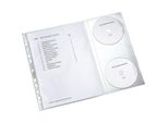 Portadepliant Leitz Con Aletta Per Cd, A4, Pp, Grana, 0,12 Mm