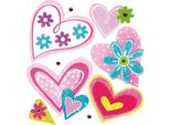 Small Foot 2921 Cuori Adesivi Decorativi, Multicolore, 9 Pezzi (1 Set)