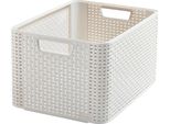 Cesto Curver Style L, Crema, 32.6X43.6X23 Cm