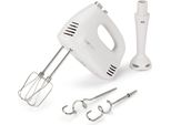 Miscelatore Manuale Clatronic Hm 3524 | Frullatore E Frullatore A Mano In Uno | Miscelatore Manuale Con Potente Motore Da 300 Watt | 5 Impostazioni Di Velocità | Hm 3524