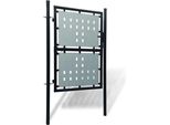 Vidaxl Cancello Di Recinzione (Cancello Singolo) Nero 100X200 Cm