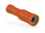 Manicotto A Innesto Rotondo, Ø 4 Mm, Rosso, 1,5 Mm², 10 Pezzi