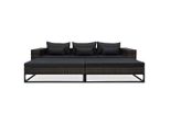 Vidaxl Set Di Divani Da Giardino 5 Pezzi Con Cuscini In Poly Rattan Grigio