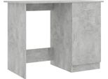 Scrivania Grigio Cemento 100X50X76 Cm Materiale A Base Di Legno