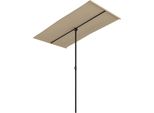 Vidaxl Ombrellone Con Palo In Alluminio 180X110 Cm Taupe