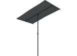 Vidaxl Ombrellone Con Palo In Alluminio 180X110 Cm Antracite