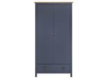 Vidaxl Armadio A 2 Ante Hill Grey 89X50X170 Cm In Legno Di Pino