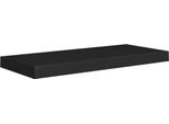 Vidaxl Scaffale A Parete Galleggiante Nero 60X23,5X3,8 Cm Mdf
