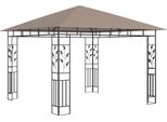 Padiglione Con Zanzariera 3X3X2,73 M Taupe 180 G/M²