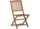 Vidaxl Sedie Da Giardino Pieghevoli 6 Pz. Legno Massiccio Di Acacia