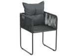 Vidaxl Sedie Da Giardino 6 Pezzi Con Cuscino Poly Rattan Nero