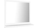 Vidaxl Specchio Da Bagno Bianco 40X10,5X37 Cm Materiale A Base Di Legno