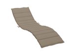Vidaxl Cuscino Lettino Taupe 200X70X3 Cm Tessuto Oxford