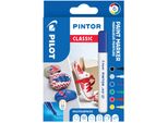 Pilot 537496 Pennarello A Pigmenti Pilot Pintor, Extra Fine, Set Di 6 "Classic"""