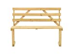 Panchina Da Giardino 120 Cm In Legno Di Pino Impregnato