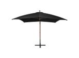 Vidaxl Ombrello Ampel Con Palo Nero 3X3 M In Legno Massiccio Di Abete