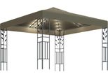 Padiglione Con Luci Led 3X3 M Taupe