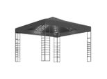 Tenda Da Giardino Con Luci Led 3X3 M Antracite