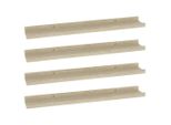 Vidaxl Mensole A Muro 4 Pezzi Rovere Sonoma 60X9X3 Cm