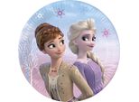 Procos The Frozen Piatti Di Carta 8 Pezzi Blu-Lilla 20 Cm - Multicolore