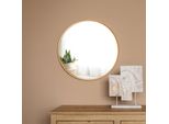 Specchio Da Parete 'Ordona' Ø50Cm Oro