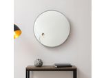 Specchio Da Parete 'Ordona' Ø40Cm Grigio Grafite
