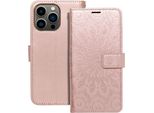 Custodia Diary Per Apple Iphone 13 Pro Forcell Mezzo Mandala Oro Rosa