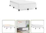 The Living Store Struttura Letto Bianca 120X190 Cm In Ecopelle