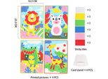 Set Artigianale Di Animali Selvatici A Mosaico