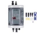 Scatola Combinatore Fotovoltaico, IP65, Scatola Combinatore Solare Fotovoltaico Impermeabile Con Interruttore Automatico DC500V 32A, Protezione Da Sovratensione