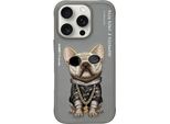 Nimmy Etui Iphone 16 Pro 6,3 Szary/Occhiali Grigi Cool Dog