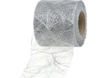 Tessuto Non Tessuto 8Cm 25M Argento Nozze Decorazione Tavolo Runner Archi Decorazione Area Esterna
