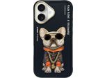 Nimmy Etui Iphone 16 6.1 Czarny / Occhiali Neri Cool Dog
