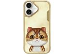Nimmy Etui Iphone 16 6.1 Gatto Khaki Big Eyed Pet 2.0