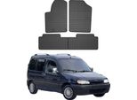 1996-2010 Citroen Berlingo Tappetini In Gomma Nera 4 Pz