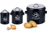 Set Di 3 Scatole Per Patate Relaxdays