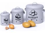 Set Di 3 Scatole Per Patate Relaxdays