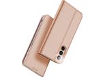 Custodia Per Cellulare Con Sportello Per Galaxy A17 5G, Dux Ducis Skin Pro, Oro Rosa